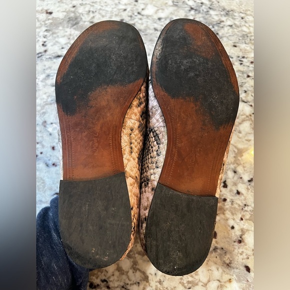 Sam Edelman Leon Snake Python Slip On Leather Loafers Size 8.5 - Picture 2 of 8